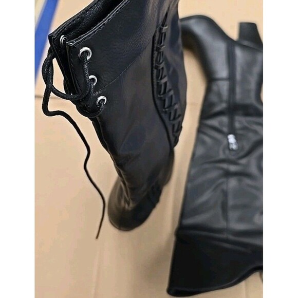 Journee Collection Women's Spritz-p Stacked Heel Over The Knee Boots  Size 6 1/2 - Picture 2 of 6